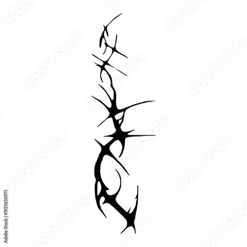 Goth Necro Neo Sigil Tattoo Design Vector
