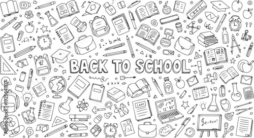 Set of artist supplies. Art and craft accessories such as brushes, knife, color, easel, palette. Vector illustration isolated on white background. Doodle hand drawn painting objects collection vector