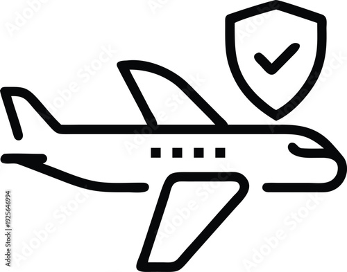 Travel insurance icon