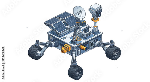 Mars Rover Robot Exploration Vehicle Technology.