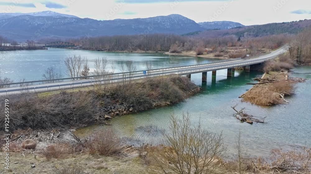 custom made wallpaper toronto digitalAerial drone video of Lake Štikada in Lika region, Croatia.