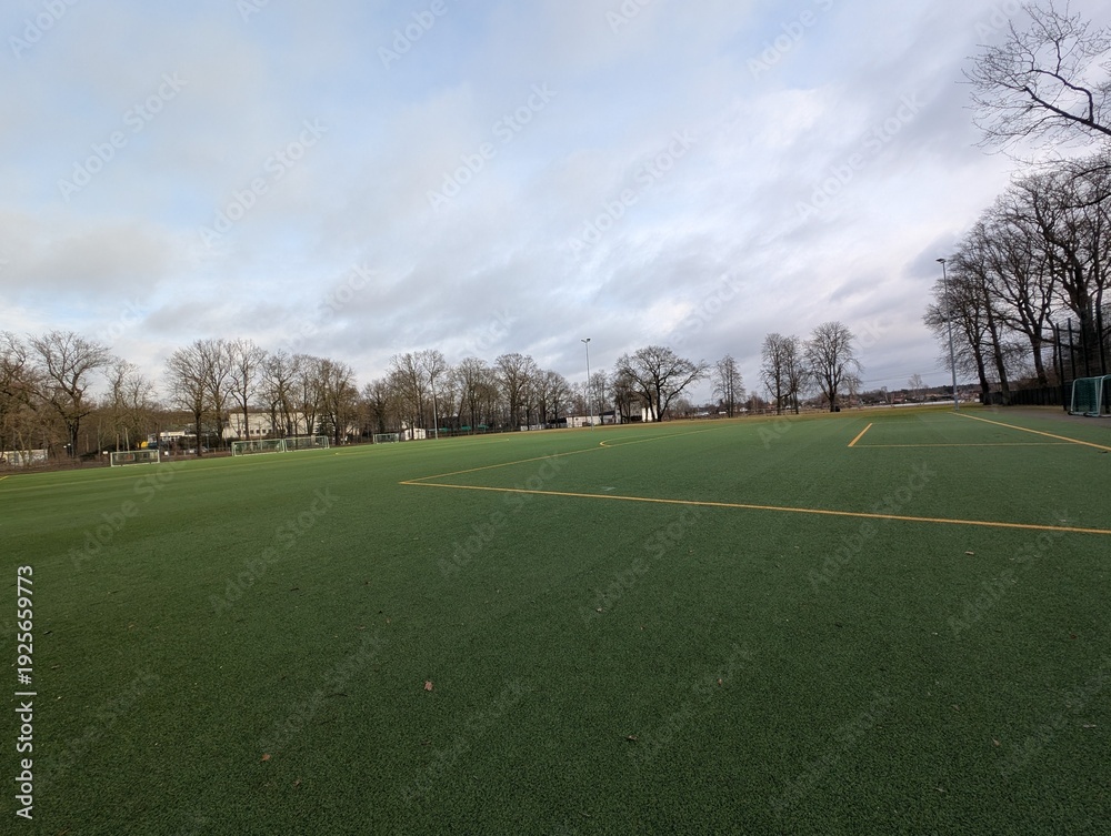 Naklejka premium Football Field in Berlin, Germany