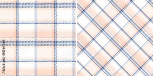 Fabric check vector of textile pattern background with a texture tartan plaid seamless. Set in fashionable colors. Curtain design trends.