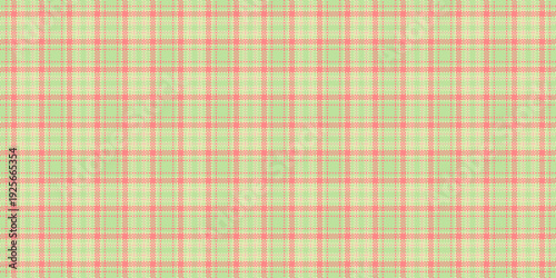 Full fabric seamless pattern, string textile check background. Diwali tartan plaid vector texture in green and light colors.