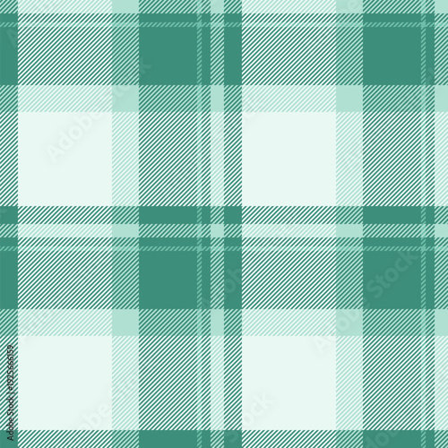 Hat plaid vector seamless, valentine texture textile fabric. Painting tartan pattern check background in teal and white colors.