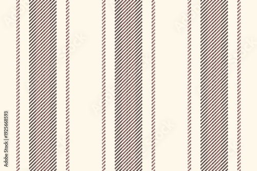 Aostalgic textile stripe lines, short fabric vector texture. Blothes pattern background vertical seamless in pastel and sea shell colors.