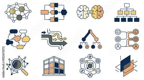 Modern infographic elements collection for business presentations