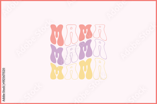 About Mom Retro T-Shirt Design