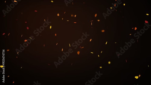 Realistic Autumn Leaves Falling on Transparent Background | Fall Season Animated Overlay