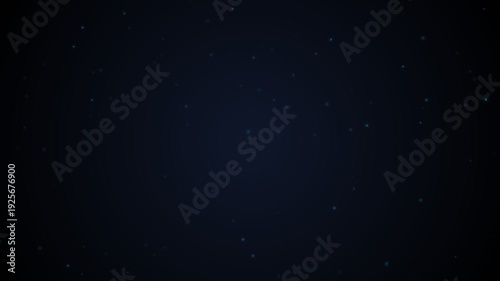 Abstract Particle Motion Background with Floating Glowing Dust on Dark Background | Cinematic Digital Animation
