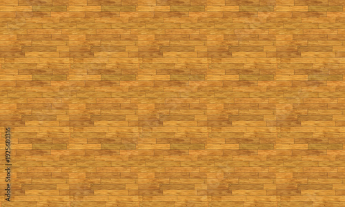 Seamless realistic wooden floor texture with a warm honey brown tone arranged in a classic parquet pattern providing a natural and inviting background surface