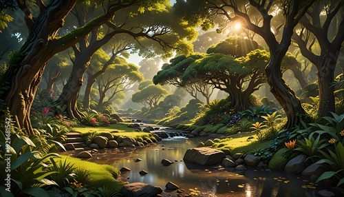 illustration of paradise