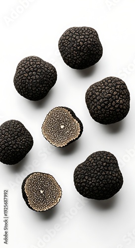 Wallpaper Mural Fresh Truffles on White Background. Torontodigital.ca