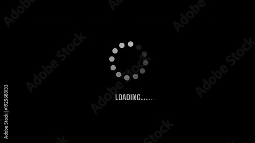 Loading Animation Motion Graphics with Seamless Loop