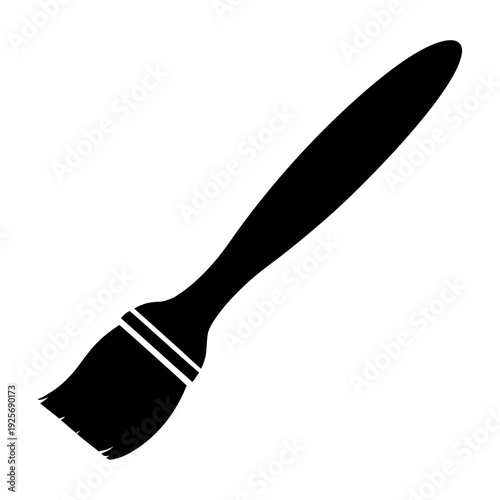 Black and white paint brush illustration for painting art projects and design element needs today