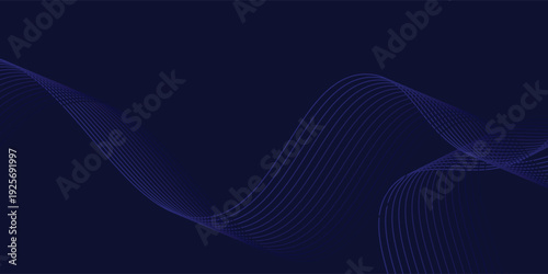 Abstract Blue waves geometric background. Modern background design. gradient color. Fluid shapes composition.