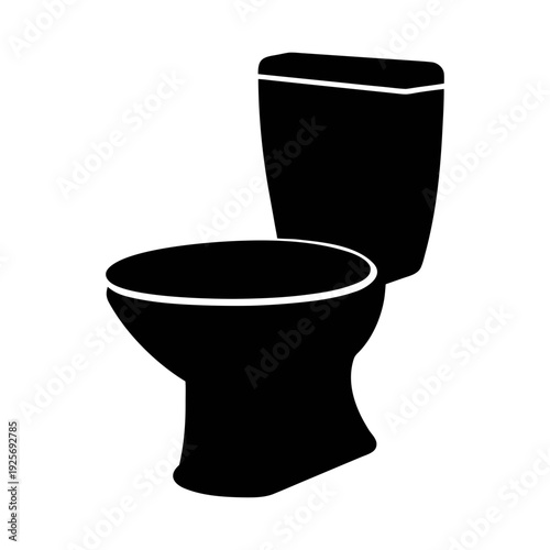 Toilet bowl plumbing fixture vector graphic for bathroom design and sanitary ware solutions toilet seat
