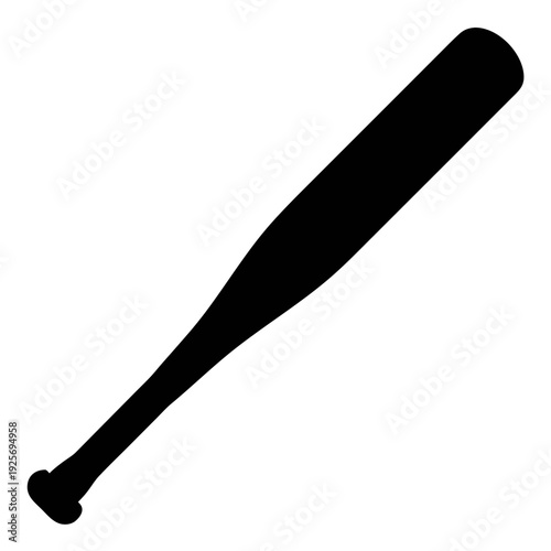 Baseball bat vector image illustration for sports equipment and baseball game design element icon