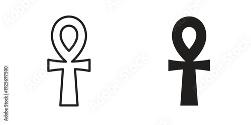 Ankh icon. modern vector symbols set