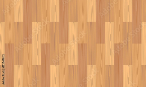 Seamless natural light brown wooden plank flooring pattern with subtle grain texture and vertical orientation for interior backgrounds