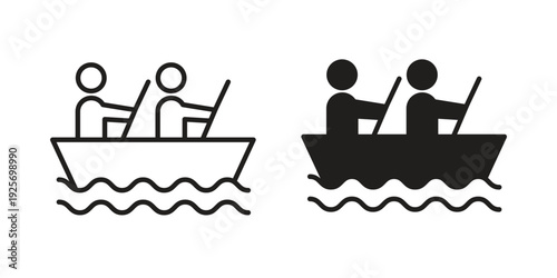 Boat race icon. modern vector symbols set