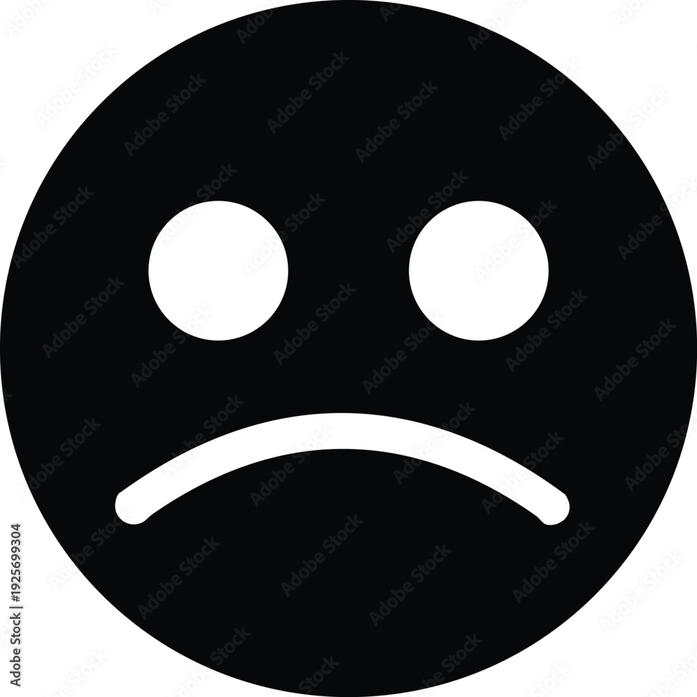 Naklejka premium sad face icon