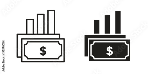 capital gain icon. modern vector symbols set