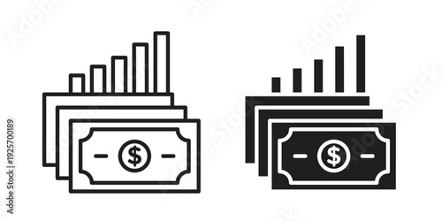 capital gain icon. modern vector symbols set