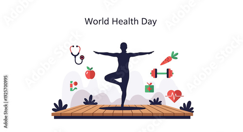 World Health Day vector illustration