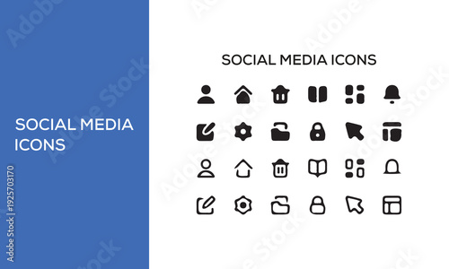 Social Media Icons Set in Black and White. Facebook, Instagram, Twitter and popular apps logo editorial set. Rivne, Ukraine