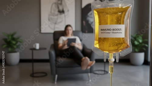 IV Drip for Immuno-Boosting Treatment Iv Drip Immuno-Boost Health Treatment Wellness Vitamins Glutathione Medical. Concept featuring iv drip, immuno-boost, health treatment, wellness, vitamins for ...