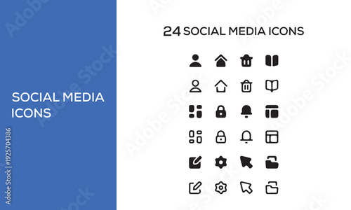 Social Media Icons Set in Black and White. Facebook, Instagram, Twitter and popular apps logo editorial set. Rivne, Ukraine