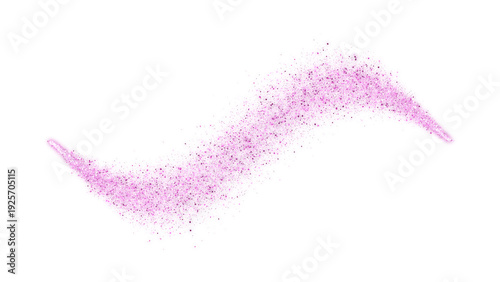 Tableau sur toile PNG image of Sparkling wave of magical pink and purple glitter dust particles fl