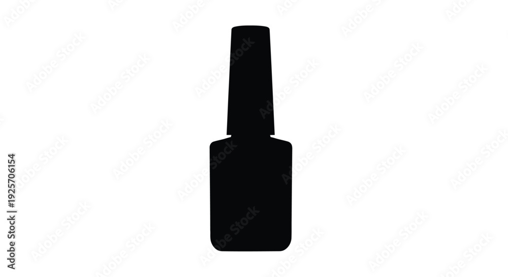 Obraz premium A stark black silhouette of a bottle simple and minimalist silhouette