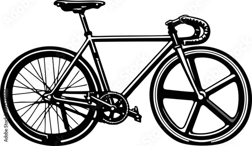 bicycle wheel silhouette