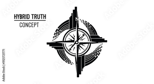 hybrid truth concept logo design
