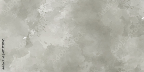 Abstract light grey watercolor texture background with subtle paint splashes.