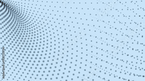 Futuristic Dotted Wave. Particle Wave. Vector Illustration. Abstract background with a dynamic wave on a light background.