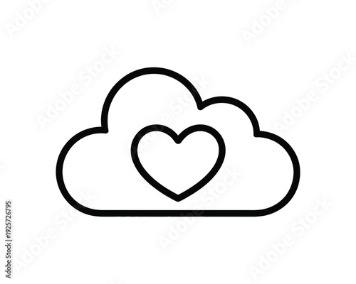 Cloud icon shows a loving heart symbol.