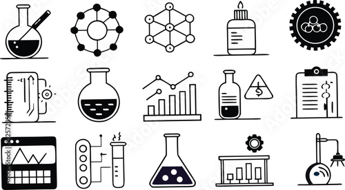 STEM Education and Chemistry Symbols Collection