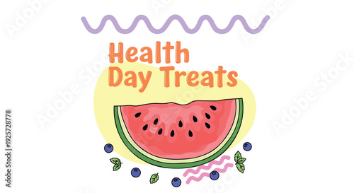 Health Day Treats vector icon