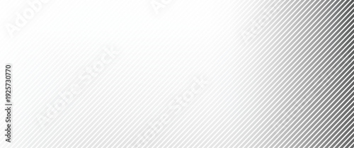 Fading line halftone gradient texture. Black diagonal stripe gradation background. Thin to thick vanishing slanted pattern backdrop. Oblique parallel stroke wallpaper for overlay, print, cover. Vector