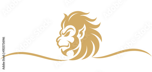 Golden silhouette of a lord Hanuman of illustration vector