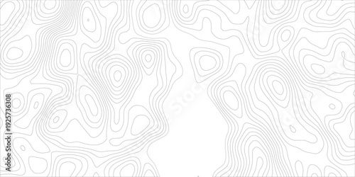 Vintage Outdoors Topographic Map Vector Seamless Terrain Grid, Abstract White Wave Contours, and Geographic Elevation Patterns for Cartography Concepts.