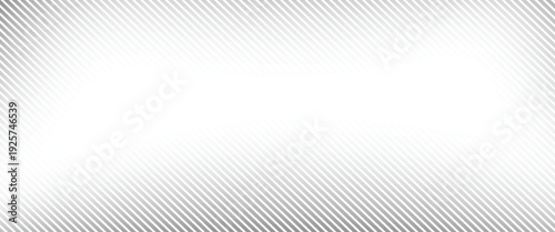 Fading line halftone gradient texture. Black diagonal stripe gradation background. Thin to thick vanishing slanted pattern backdrop. Oblique parallel stroke wallpaper for overlay, print, cover. Vector