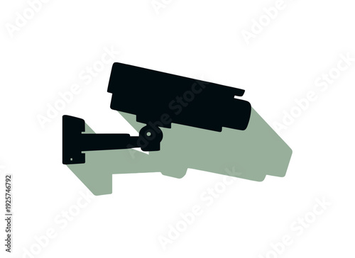 CCT Vc amera silhouettegeneric ly ing flat top down view withho us ing and mount cle arlydef ined positi oned in the left third