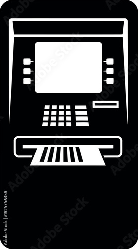 Automated Teller Machine: A modern ATM machine, showcasing its features and design, symbolizing financial convenience and technological integration.