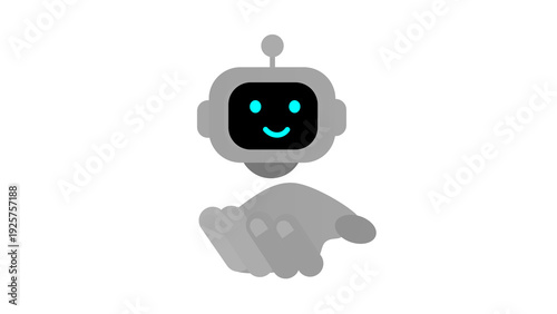 Friendly AI Assistant Offering Support