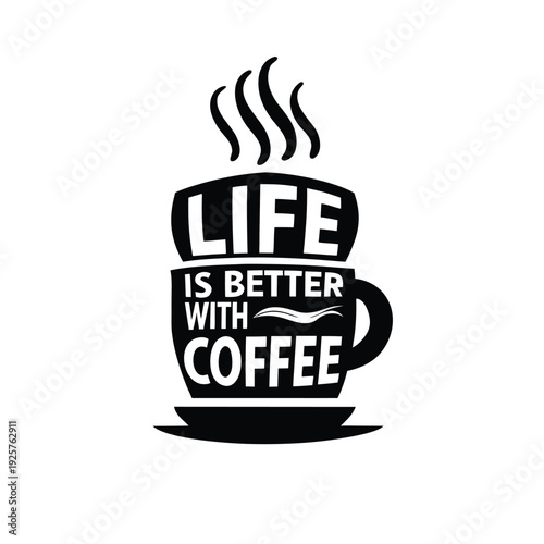 Creative coffee mug design emphasizing the joy of coffee in everyday life