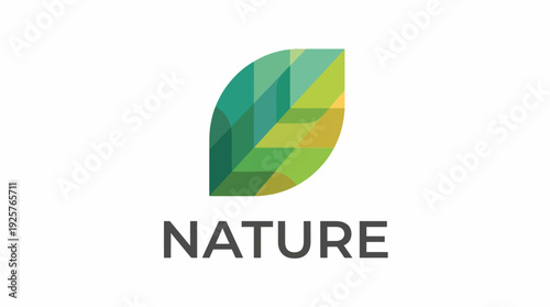 This modern logo depicts a stylized green leaf, representing sustainability and environmental consciousness, perfect for eco-friendly brands promoting nature-related products or services.